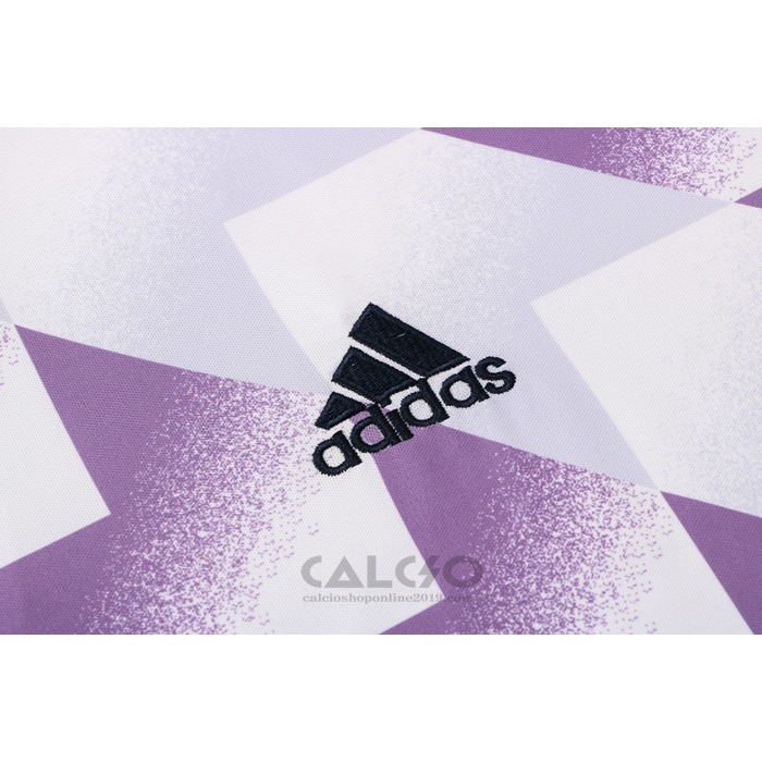 Tuta da Track Real Madrid Manica Corta 2022-2023 Bianco e Purpura